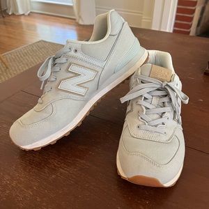 Men’s New Balance classic 574 size 13 grey and tan. ML574TLA